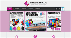 Desktop Screenshot of imprentaedicano.com